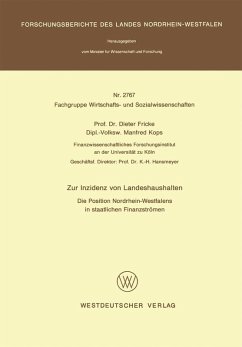 Cover Zur Inzidenz von Landeshaushalten (eBook, PDF)
