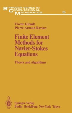 Finite Element Methods for Navier-Stokes Equations (eBook, PDF) - Girault, Vivette; Raviart, Pierre-Arnaud