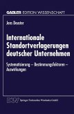 Internationale Standortverlagerungen deutscher Unternehmen (eBook, PDF)