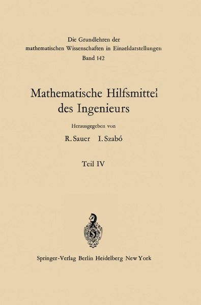 Mathematische Hilfsmittel des Ingenieurs (eBook, PDF) Mathematische Hilfsmittel des Ingenieurs (eBook, PDF)
