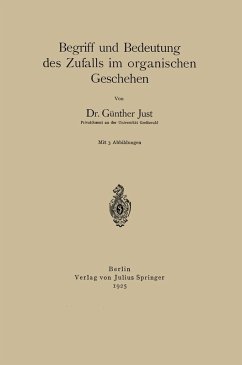 Begriff und Bedeutung des Zufalls im organischen Geschehen (eBook, PDF) Cover Begriff und Bedeutung des Zufalls im organischen Geschehen (eBook, PDF)