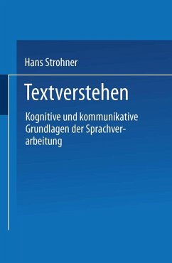 Textverstehen (eBook, PDF) - Strohner, Hans