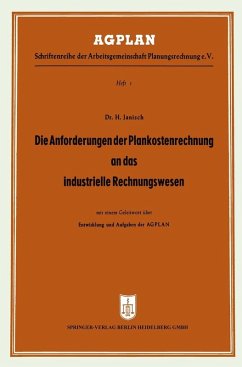 Cover Die Anforderungen der Plankostenrechnung an das industrielle Rechnungswesen (eBook, PDF)
