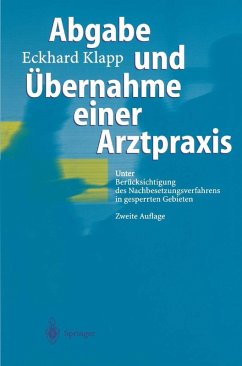 Cover Abgabe und Übernahme einer Arztpraxis (eBook, PDF)