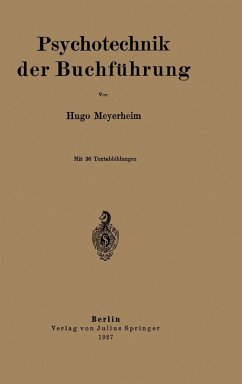 Psychotechnik der Buchführung (eBook, PDF) - Meyerheim, Hugo