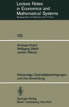 Cover Notwendige Optimalitätsbedingungen und ihre Anwendung (eBook, PDF)