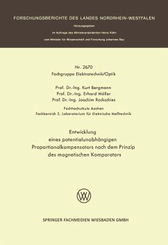 Cover Entwicklung eines potentialunabhängigen Proportionalkompensators nach dem Prinzip des magnetischen Komparators (eBook, PDF)