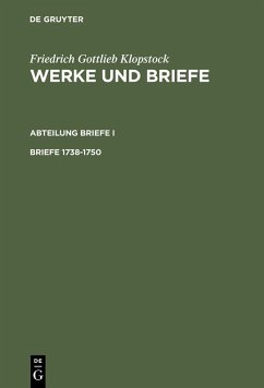 Briefe 1738-1750 (eBook, PDF) - Klopstock, Friedrich Gottlieb