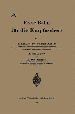 Freie Bahn für die Kurpfuscher? (eBook, PDF) - Kantor, Heinrich; Neustätter, Otto