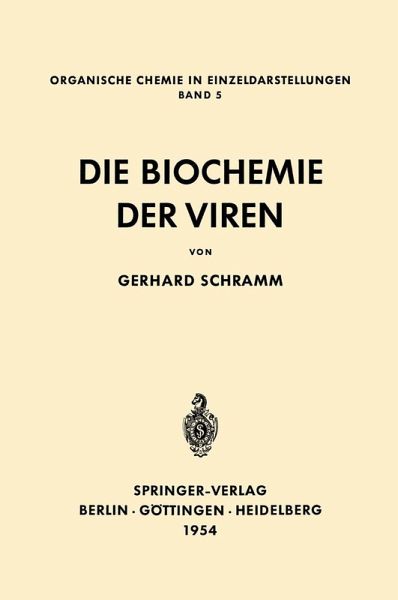 Die Biochemie der Viren (eBook, PDF)