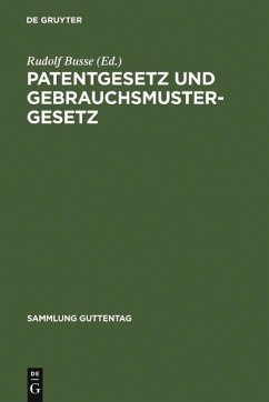 Cover Patentgesetz und Gebrauchsmustergesetz (eBook, PDF)