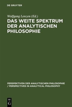 Cover Das weite Spektrum der Analytischen Philosophie (eBook, PDF)