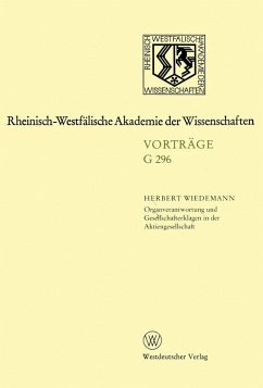 Organverantwortung und Gesellschafterklagen in der Aktiengesellschaft (eBook, PDF) Cover Organverantwortung und Gesellschafterklagen in der Aktiengesellschaft (eBook, PDF)