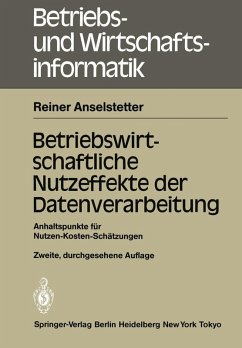 Cover Betriebswirtschaftliche Nutzeffekte der Datenverarbeitung (eBook, PDF)
