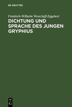 Cover Dichtung und Sprache des jungen Gryphius (eBook, PDF)