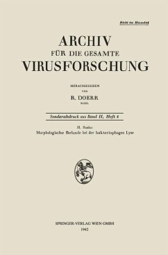 Morphologische Befunde bei der bakteriophagen Lyse (eBook, PDF) - Ruska, Helmut