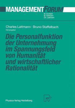 Cover Die Personalfunktion der Unternehmung im Spannungsfeld von Humanität und wirtschaftlicher Rationalität (eBook, PDF)