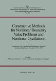 Constructive Methods for Nonlinear Boundary Value Problems and Nonlinear Oscillations (eBook, PDF)