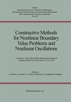 Constructive Methods for Nonlinear Boundary Value Problems and Nonlinear Oscillations (eBook, PDF) - Albrecht; Collatz; Kirchgässner