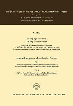 Untersuchungen an schneidenden Zangen (eBook, PDF) - Barz, Eginhard