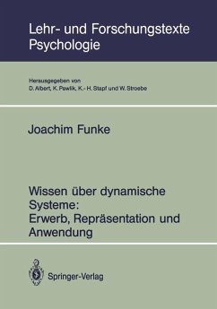 Wissen über dynamische Systeme: Erwerb, Repräsentation und Anwendung (eBook, PDF) - Funke, Joachim