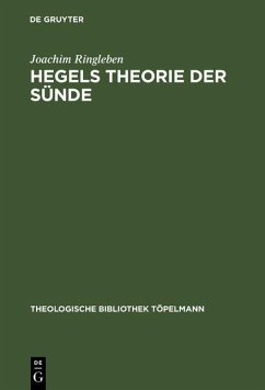 Hegels Theorie der Sünde (eBook, PDF) - Ringleben, Joachim