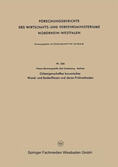 Cover Güteeigenschaften keramischer Wand- und Bodenfliesen und deren Prüfmethoden (eBook, PDF)