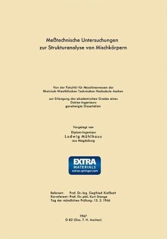 Meßtechnische Untersuchungen zur Strukturanalyse von Mischkörpern (eBook, PDF) - Mühlhaus, Ludwig