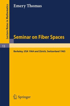 Seminar on Fiber Spaces (eBook, PDF) - Thomas, Emery