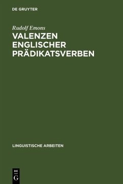 Valenzen englischer Prädikatsverben (eBook, PDF) - Emons, Rudolf