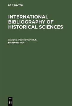 International Bibliography of Historical Sciences 1994 (eBook, PDF)