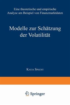 Modelle zur Schätzung der Volatilität (eBook, PDF) - Specht, Katja