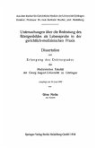 Untersuchungen über die Bedeutung des Röntgenbildes als Lebensprobe in der gerichtlich-medizinischen Praxis (eBook, PDF)