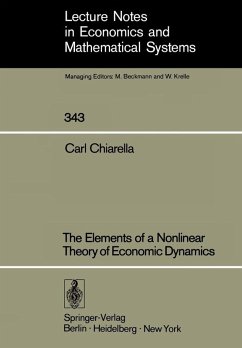 The Elements of a Nonlinear Theory of Economic Dynamics (eBook, PDF) - Chiarella, Carl