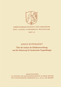 Cover Über die Analyse der Erbfaktorenwirkung und ihre Bedeutung für biochemische Fragestellungen (eBook, PDF)