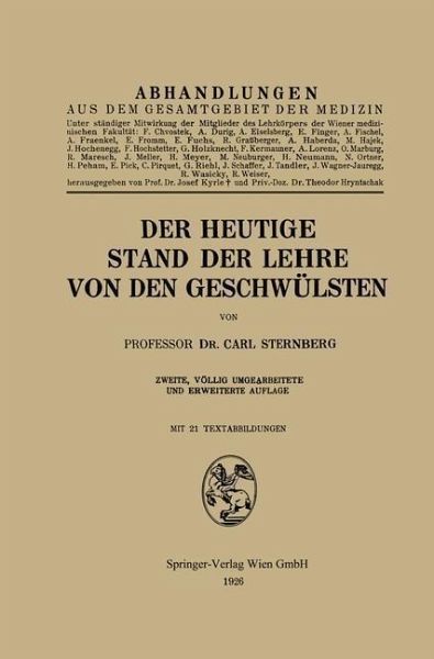 Der heutige Stand der Lehre von den Geschwülsten (eBook, PDF) Der heutige Stand der Lehre von den Geschwülsten (eBook, PDF)