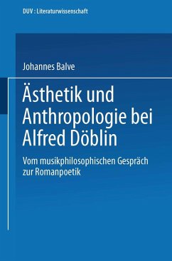 Cover Ästhetik und Anthropologie bei Alfred Döblin (eBook, PDF)