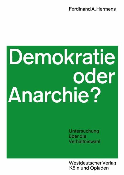 Demokratie oder Anarchie? (eBook, PDF) Demokratie oder Anarchie? (eBook, PDF)