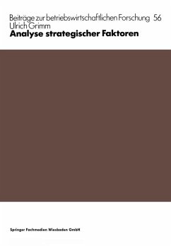 Cover Analyse strategischer Faktoren (eBook, PDF)