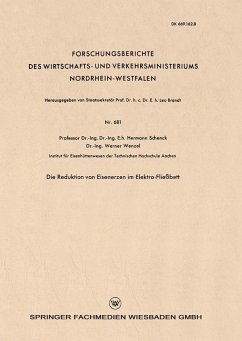 Die Reduktion von Eisenerzen im Elektro-Fließbett (eBook, PDF) - Schenck, Hermann
