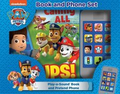Nickelodeon Paw Patrol: Calling All Pups Book and Phone Sound Book Set [With Toy] - Pi Kids