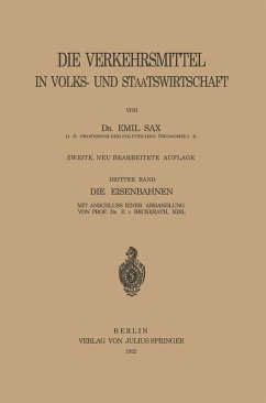Die Eisenbahnen (eBook, PDF) - Sax, Emil