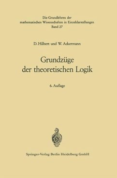 Grundzüge der theoretischen Logik (eBook, PDF) - Hilbert, David; Ackermann, Wilhelm