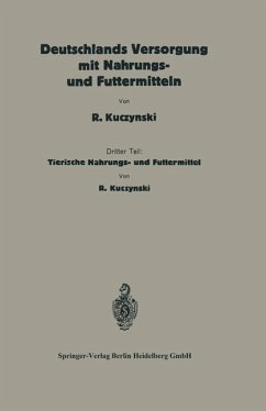 Cover Deutschlands Versorgung mit tierischen Nahrungs- und Futtermitteln (eBook, PDF)