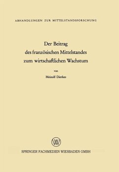 Der Beitrag des französischen Mittelstandes zum wirtschaftlichen Wachstum (eBook, PDF) - Dierkes, Meinolf