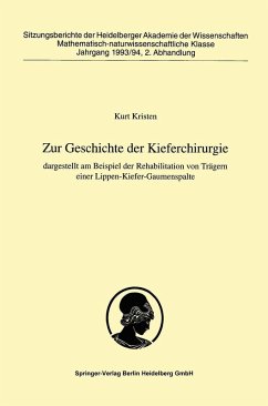 Cover Zur Geschichte der Kieferchirurgie (eBook, PDF)