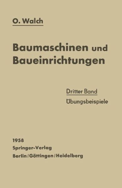 Baumaschinen und Baueinrichtungen (eBook, PDF)