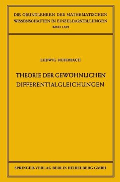 Theorie der gewöhnlichen Differentialgleichungen (eBook, PDF) - Bieberbach, Ludwig