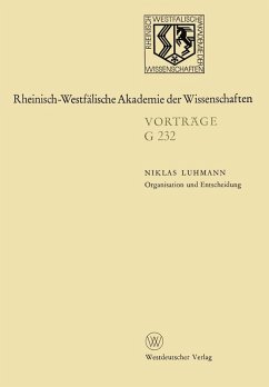 Cover Organisation und Entscheidung (eBook, PDF)