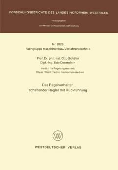 Das Regelverhalten schaltender Regler mit Rückführung (eBook, PDF) - Schäfer, Otto